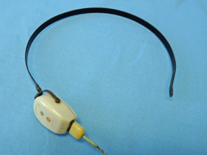 Acousticon Model A-335 Transistor Body Hearing Aid Bone Conduction Transducer on Headband