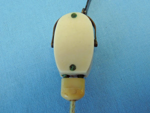 Acousticon Model A-335 Transistor Body Hearing Aid Bone Conduction Transducer Front